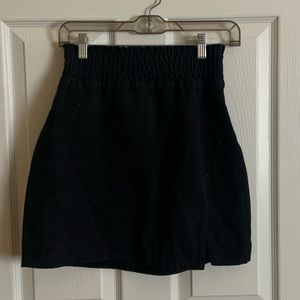 Black Denim Skirt